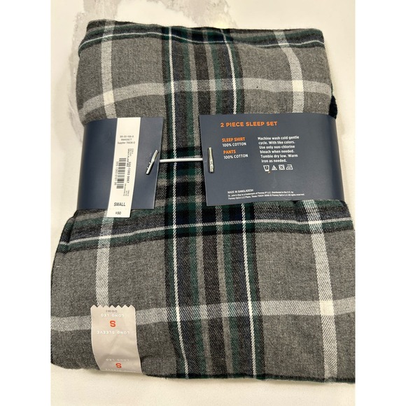 St. John's Bay Men's Long Sleeve 2 piece Pant Pajama Set Size Small * m500 - Picture 2 of 5